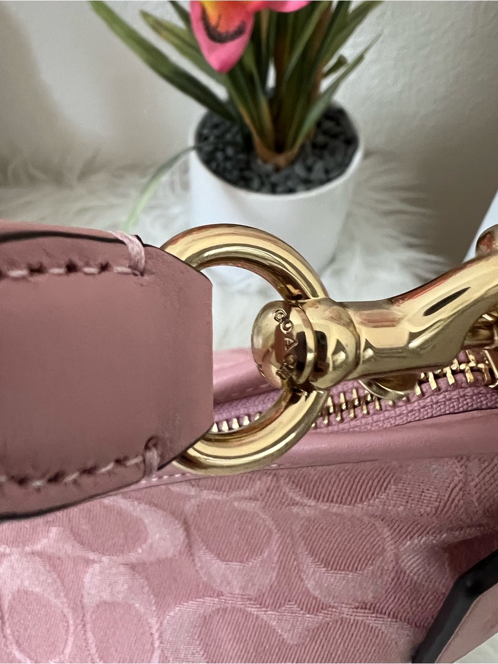 Coach Laurel in pink denim - Picture 10 of 11